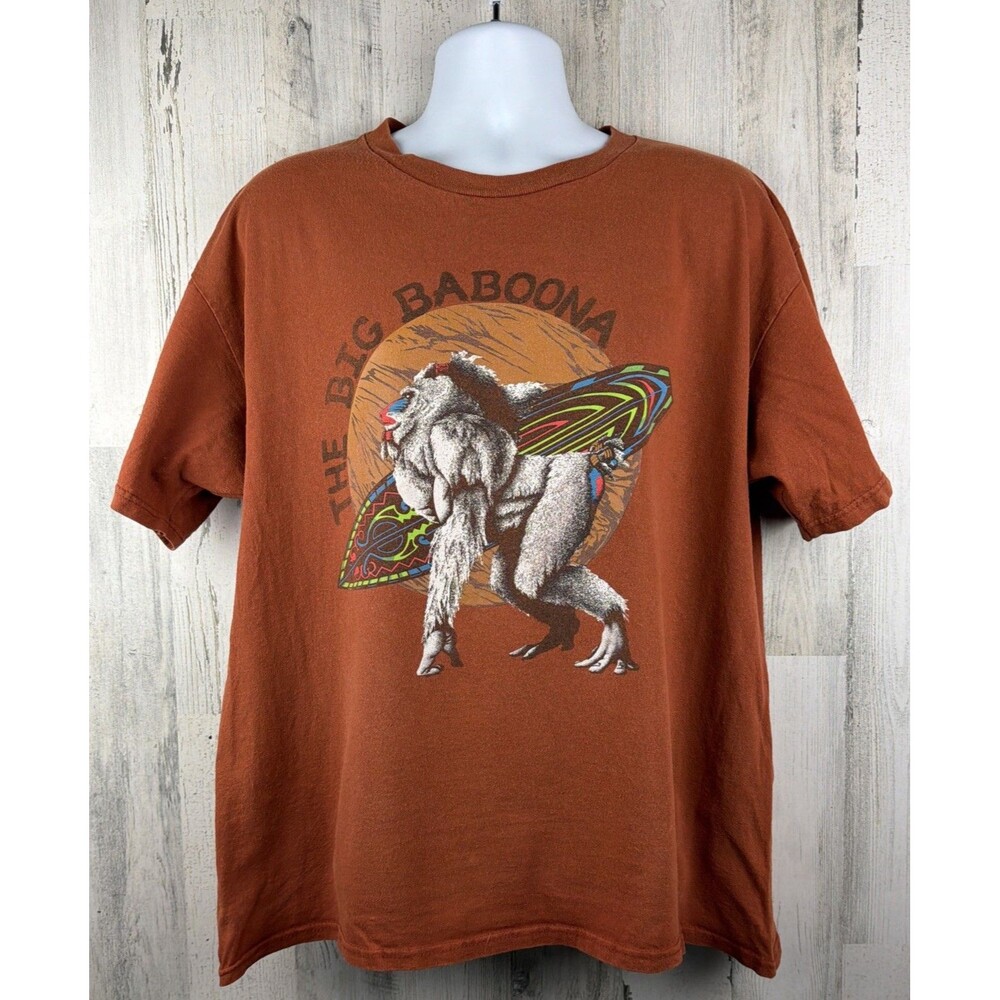 The Big Baboona Surfing Baboon Beach T-Shirt XL (23”x28”)